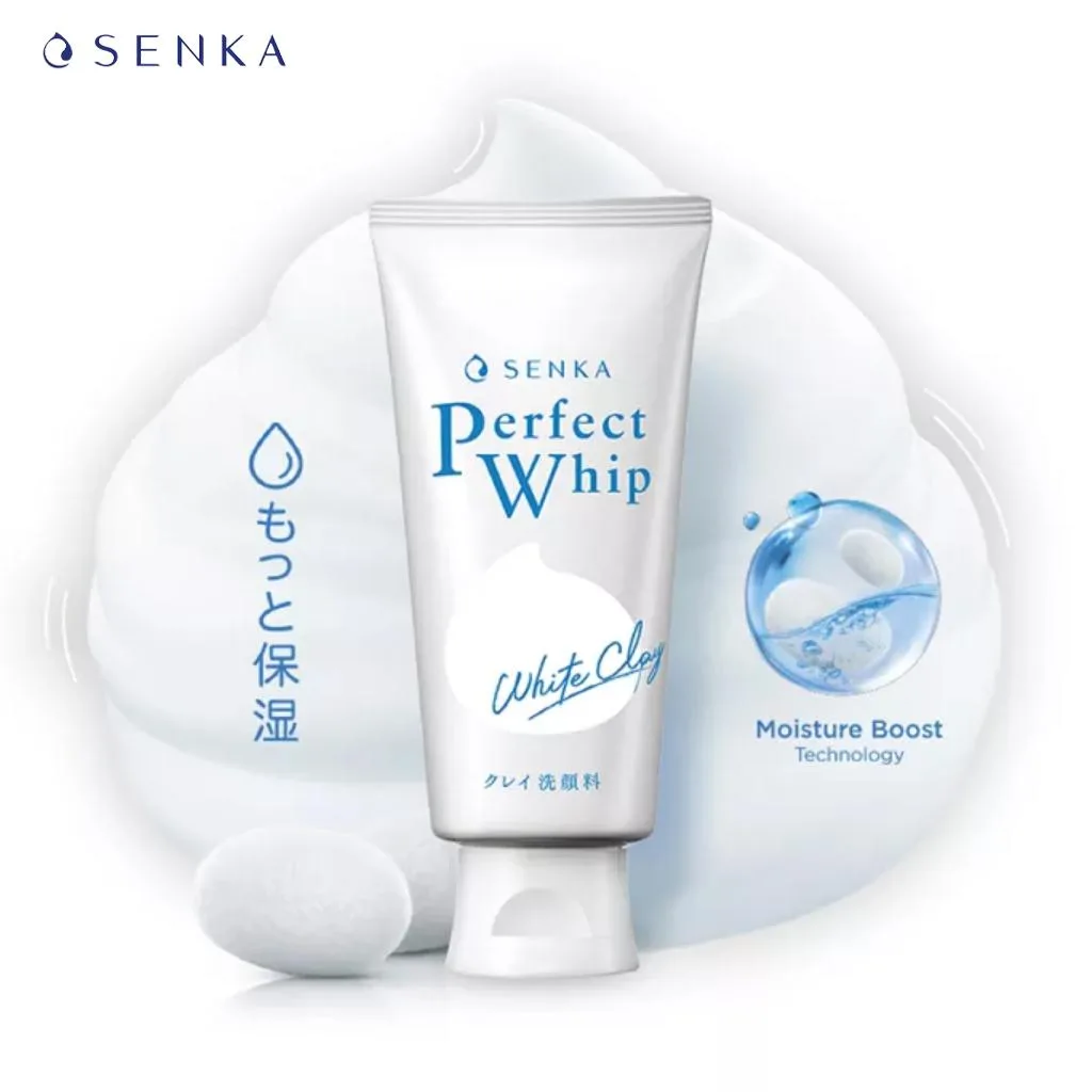 Shiseido Senka Perfect Whip White Clay 120gm - Image 2