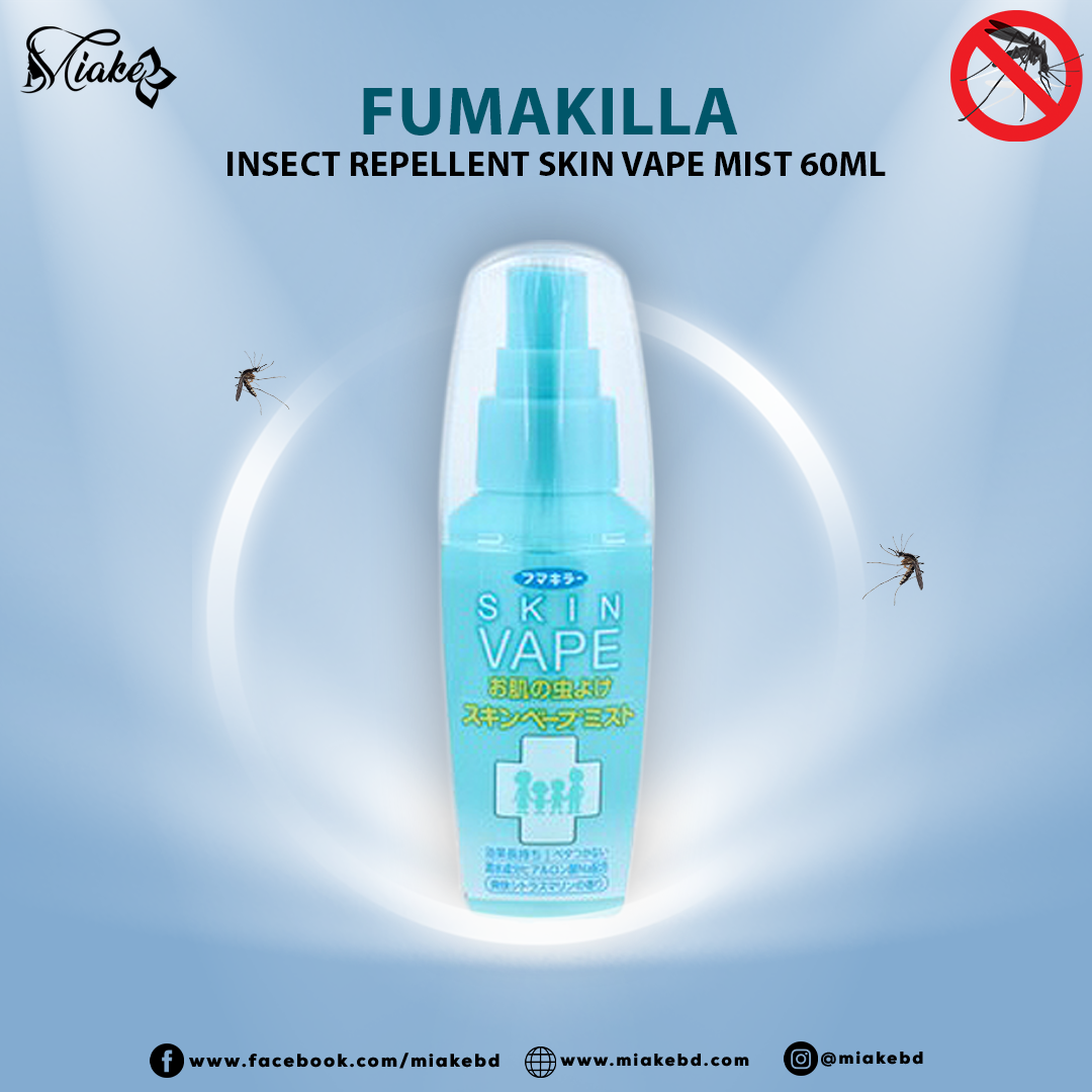 Fumakilla Insect Repellent Skin Vape Mist 60ml Miake Bd 8262