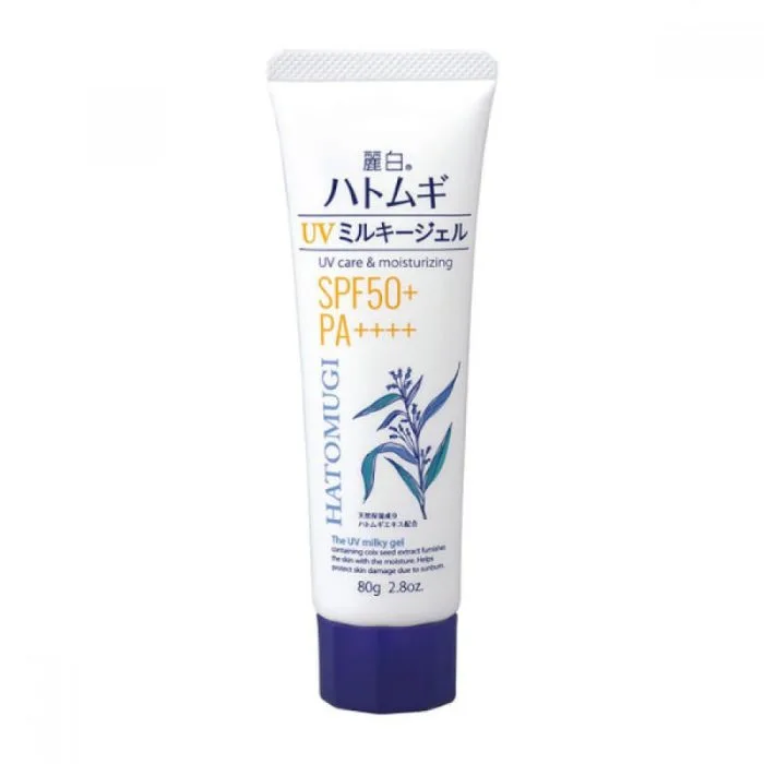 Reihaku Hatomugi UV Milky Gel SPF50+ PA+++80gm - Image 1