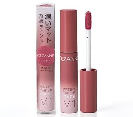 Cezanne Watery Tint Trip Mat M1 Dusty Rose 4.0g Tint Formula Mat Lip