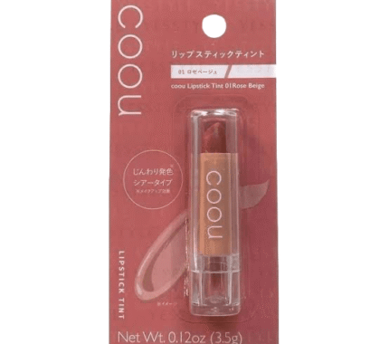 Daiso Coou Lipstick Tint 01 Rose Beige