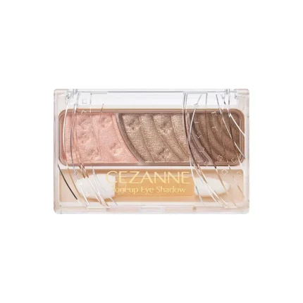A plastic box of Cezanne Tone-Up 11 Taupe Brown Tri-Color Eyeshadow with Tip.