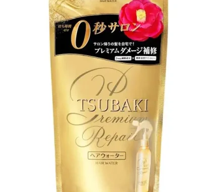 A refill pack of TSUBAKI Premium Repair Hair Water.