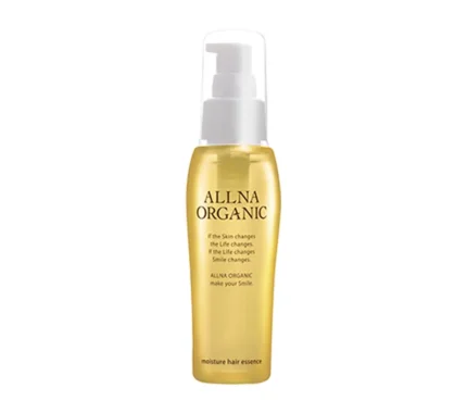 A pump bottle of Allna Organic Hair Oil