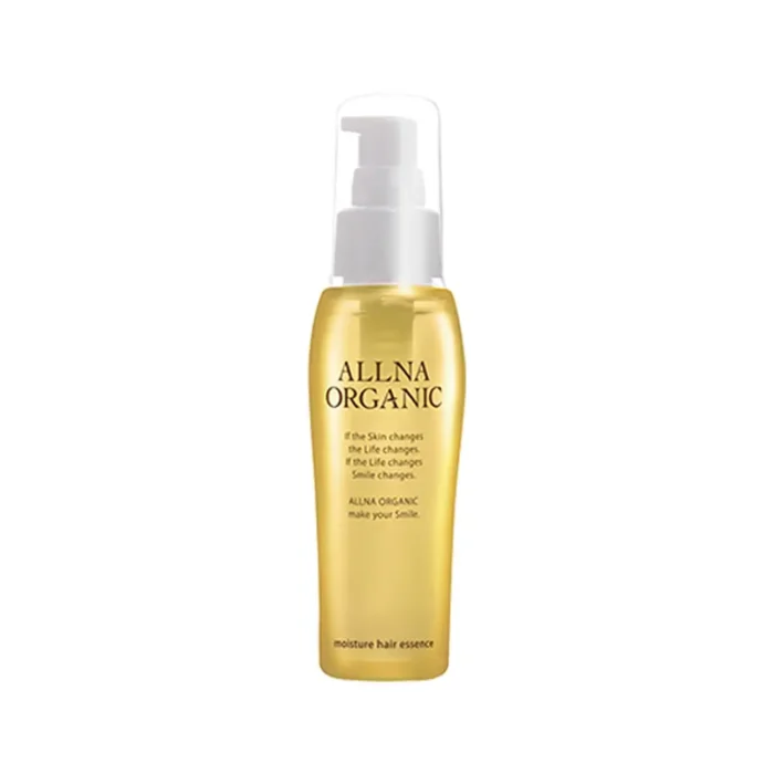 A pump bottle of Allna Organic Hair Oil