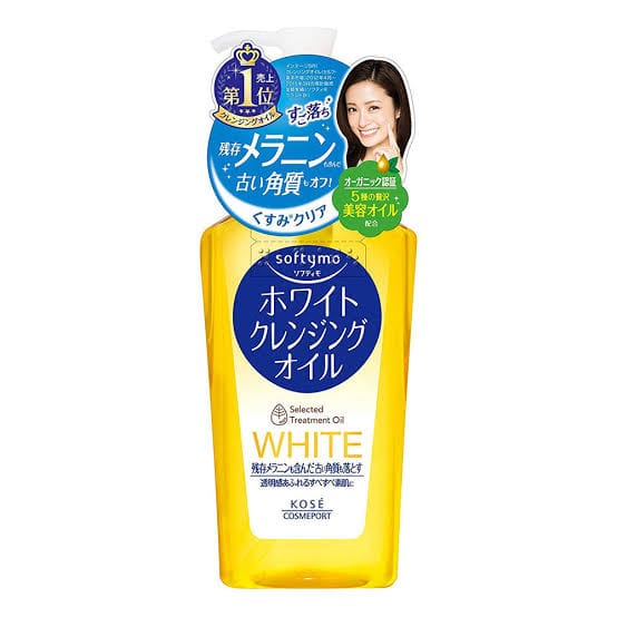 Bottle of Kose Softymo White Cleansing Oil