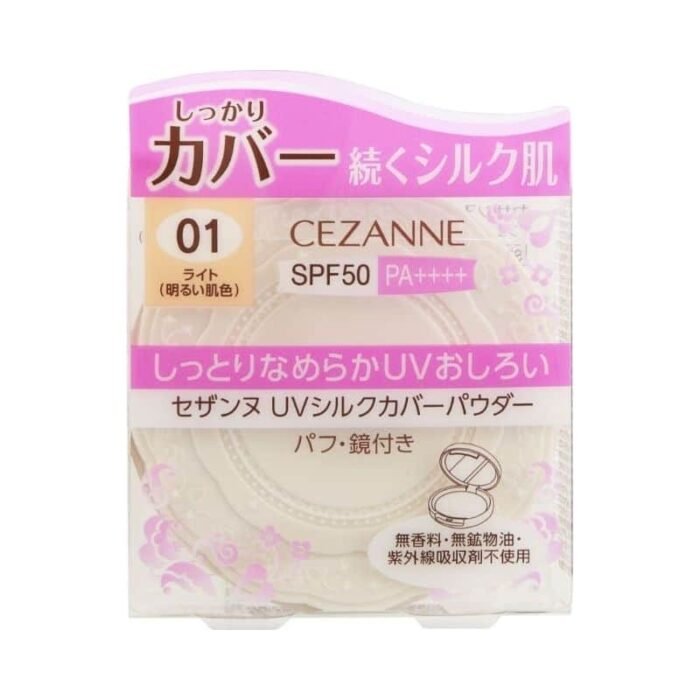 CEZANNE UV SILK COVER POWDER 01 LIGHT - Image 1