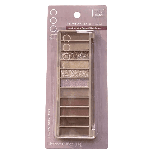 a set of eyeshades in a package
