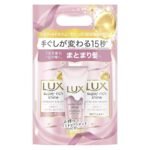LUX Super Rich Shine Straight Beauty Shampoo Conditioner Moisturizing Pump Pair + Bend Care Treatment 400g + 400g+70g