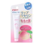 Pigeon Baby Lip Vaseline Peach Leaf Extract Formulated (Moisturizing Ingredient), 0.3 oz (9 g)