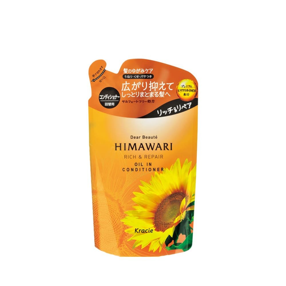 Himawari Oil-In Conditioner Rich & Repair 360ml Refill | Damage Care