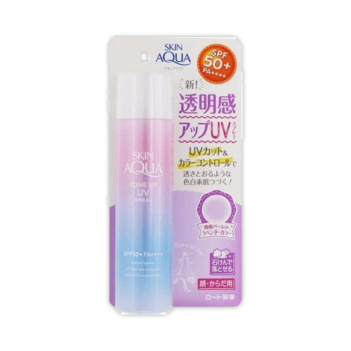 Skin Aqua Tone Up Spray 70g | SPF50+ PA++++ Lavender Sunscreen