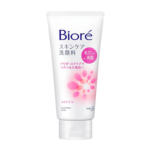 Biore Facial Cleanser Scrub In 130g | Exfoliating Face Wash Japan