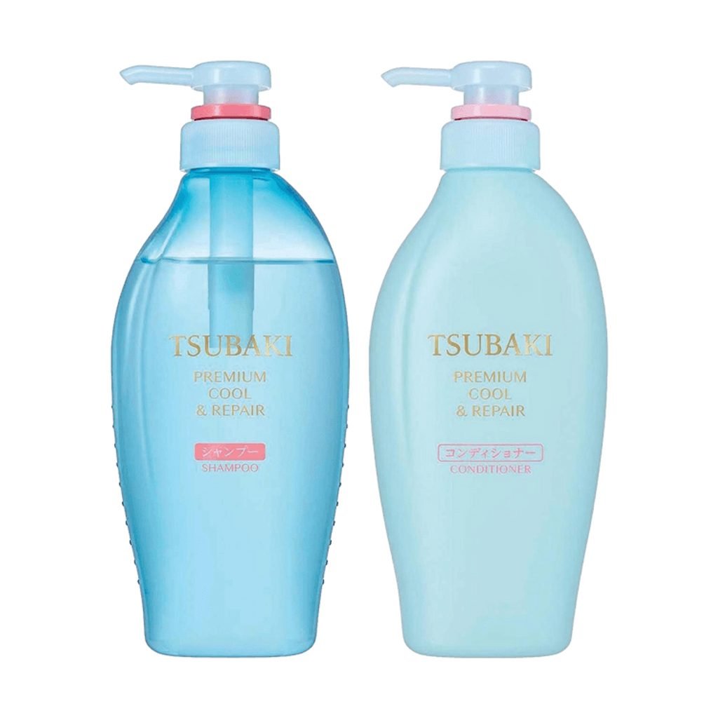 Shiseido Tsubaki Premium Cool & Repair Shampoo & Conditioner Set 450ml – Japanese Hair Repair Duo