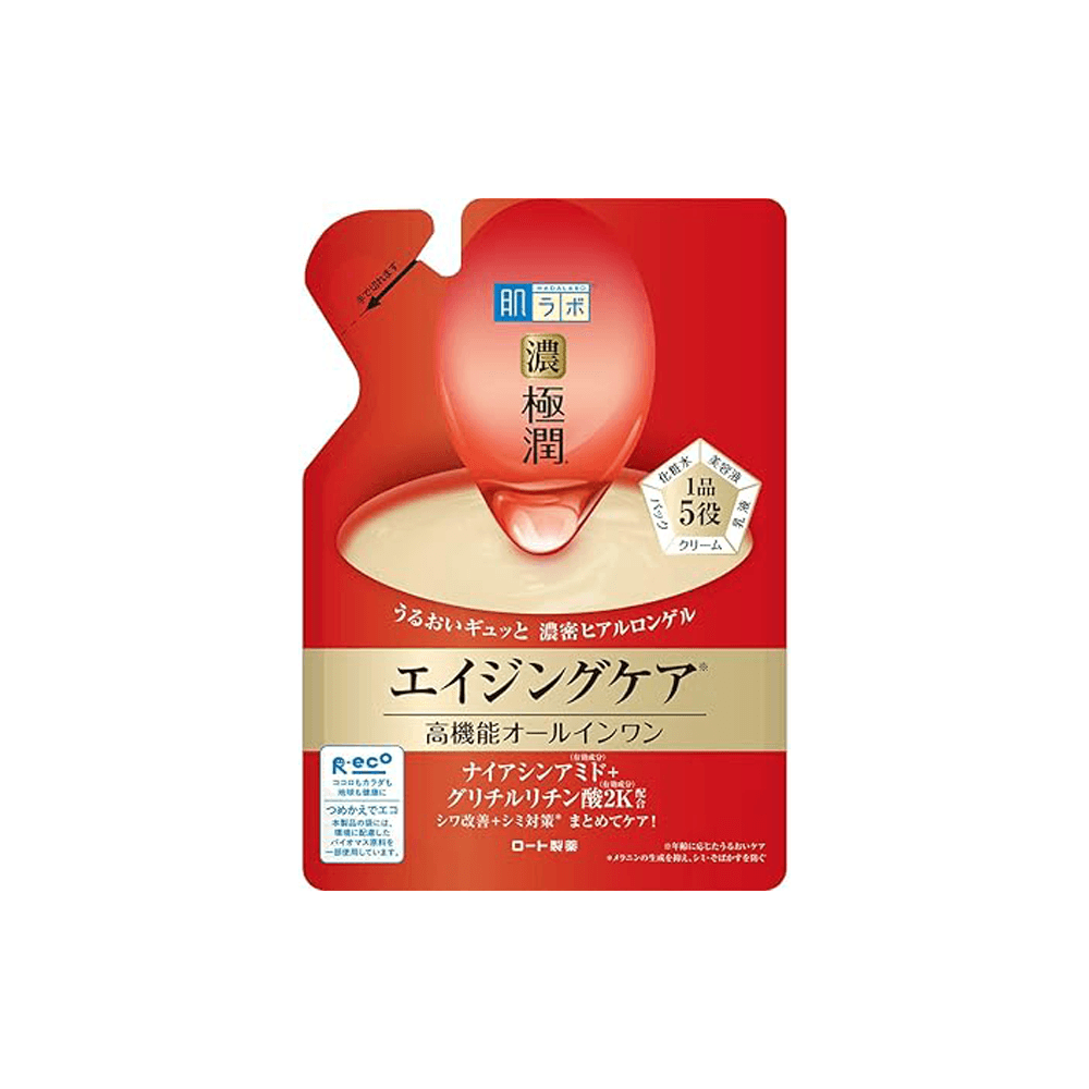 Hadalabo Gokujyun Hali Perfect Gel [Quasi-drug] Unscented refill pack 3.5 oz (80 g)