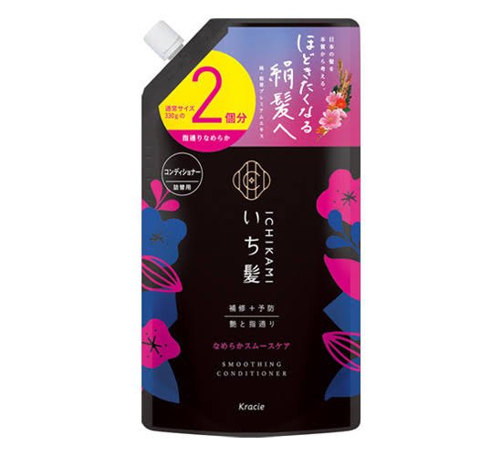 ICHIKAMI [Smooth Smooth Care] Conditioner, Large Capacity, Refill, 23.3 oz (660 g)