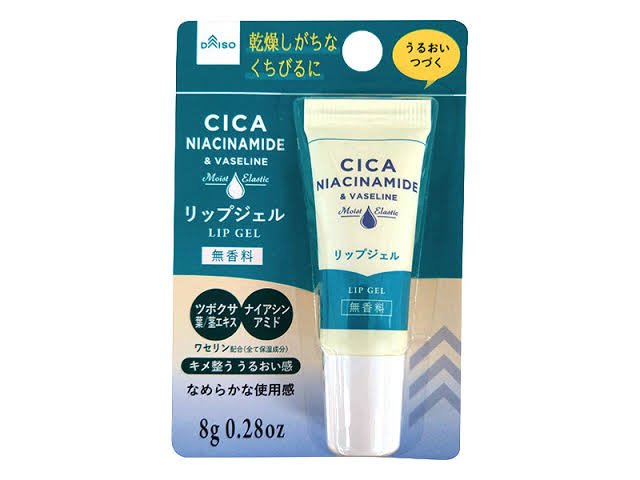 Daiso Lip Gel with Vaseline, CICA Niacinamide Plus, Fragrance-Free
