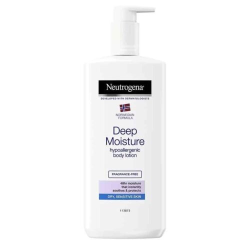 Neutrogena Norwegian Formula Deep Moisture Body Milk for Dry Skin, Fragrance-Free, 250ml Liquid, Non-Greasy