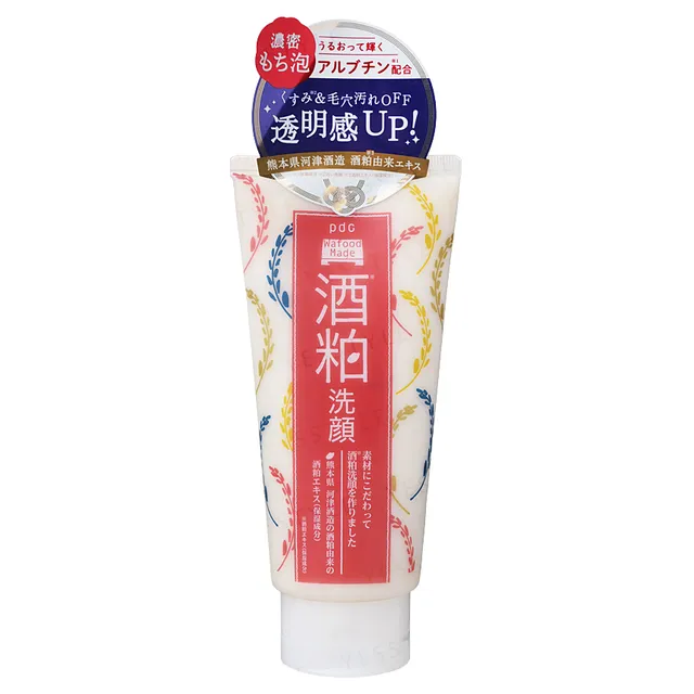 PDC Wafood Made Sake Lees Face Wash 170g | Brightening Cleanser Japan