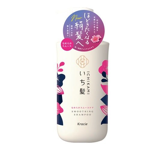 Kracie Ichikami Smooth Care Shampoo Pump 400ml – Silky Smooth Hair