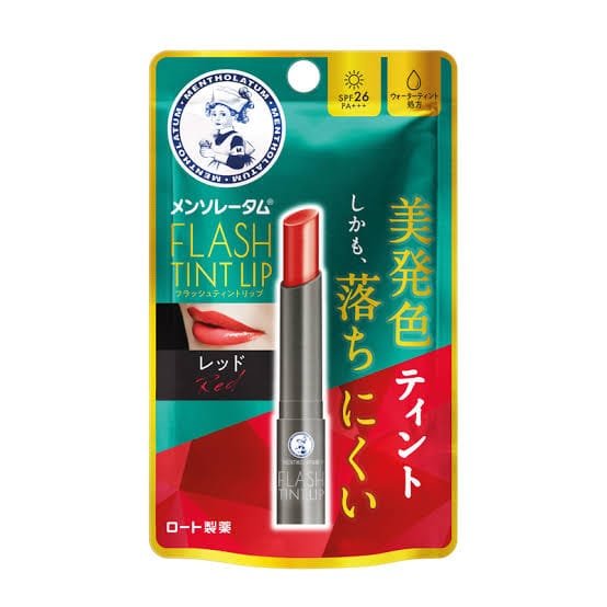 Mentholatum Flash Tint Trip Red & Pink SPF26 PA+++ 2g | Tinted Lip Balm