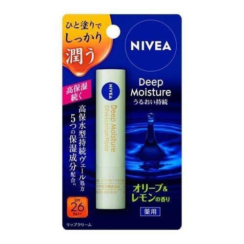 Nivea Deep Moisture Lip Balm(Olives & Lemon) 2.2g 26Spf++