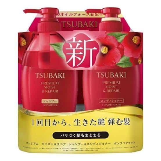 TSUBAKI Premium Moist Shampoo&Conditioner Set 17.3 fl oz (450 ml)