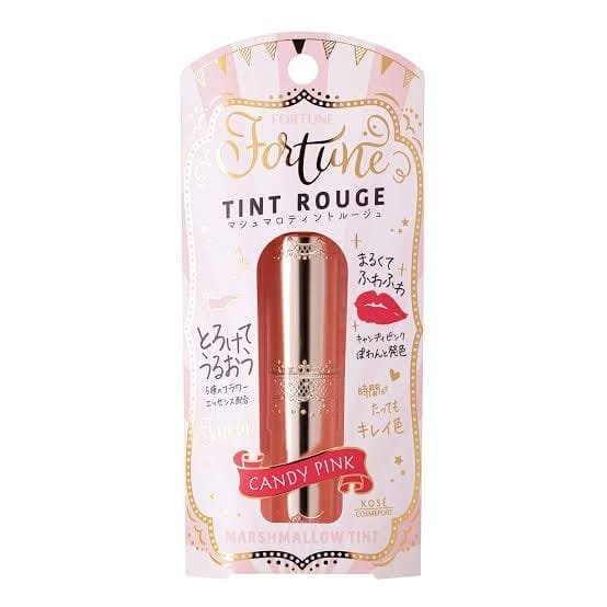 Kose Cosmefort Fortune Marshmallow Tint Rouge 03 Anti-Fall Lip Lipstick Candy Pink 3.8g