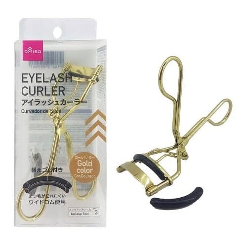 Daiso Eyelash Curler Gold Color Japan Beauty Tool BD