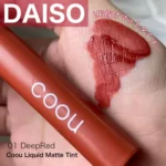Daiso coou Liquid matte tint 01 Deep Red - Image 2