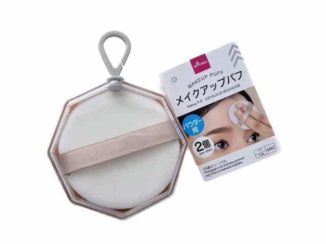 Daiso Makeup Puff with Dedicate Case for Powder - 2pcs