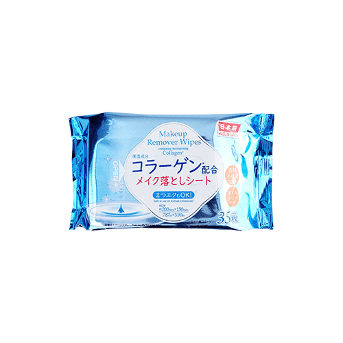 Daiso Makeup remover sheet (collagen, 35 sheets)