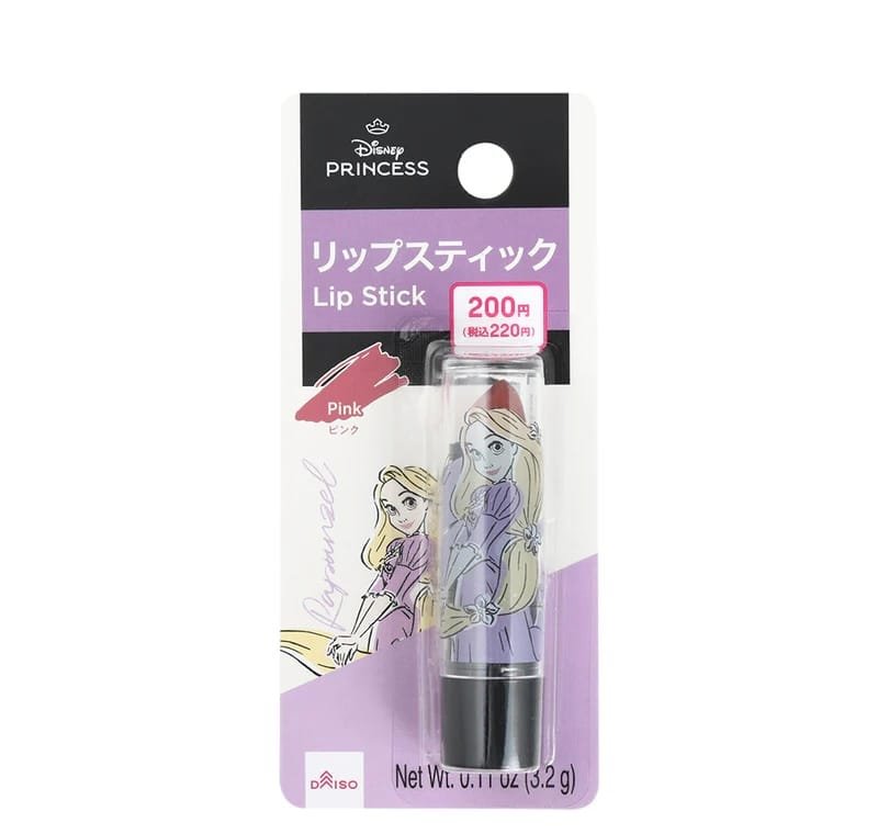 Daiso Disnep Princess Lip Stick Pink