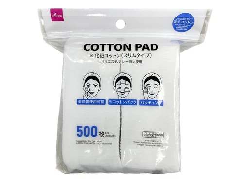 Daiso Makeup Cotton Pads Slim 500pcs Soft Facial Cotton