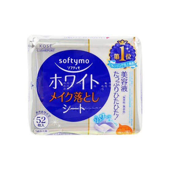 Kose Softymo White Makeup Remover Sheets 52pcs Japan