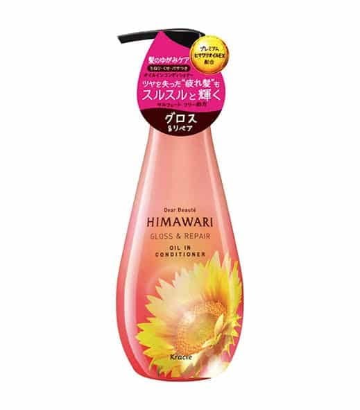 Himawari Gloss & Repair Oil-In Conditioner Bottle, 16.9 fl oz (500 ml) | Sunflower