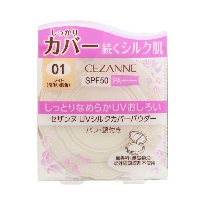 CEZANNE UV SILK COVER POWDER 01 LIGHT