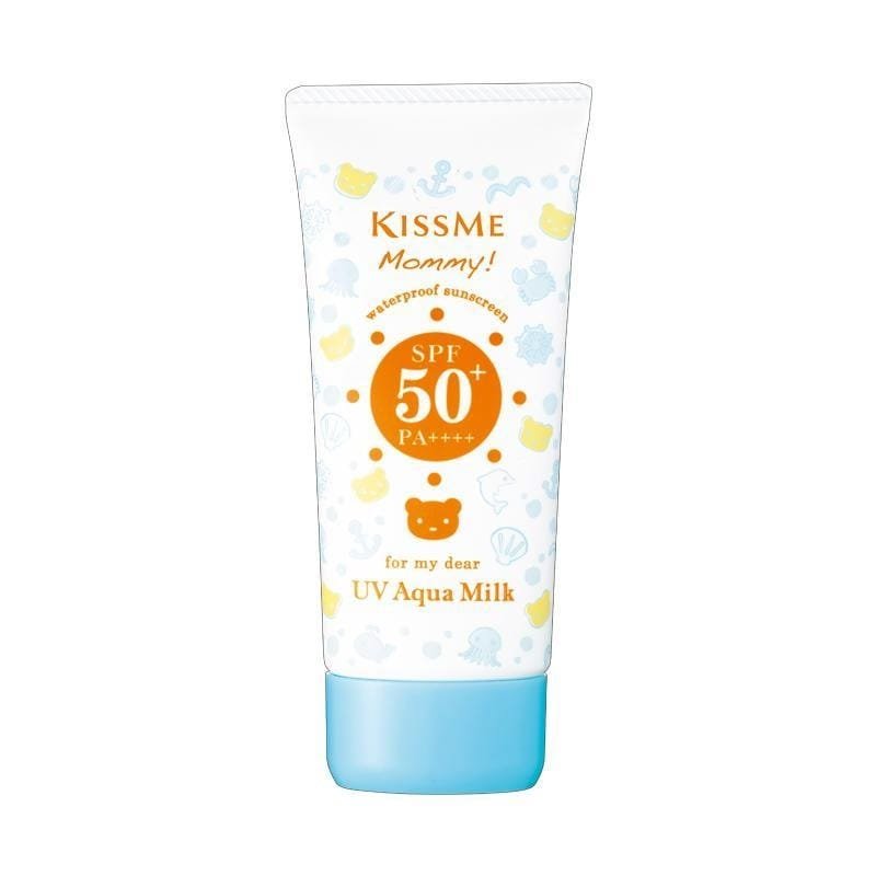 Kiss Me Mummy UV Aqua Milk SPF50+ PA++++ 50g – Baby Safe Sunscreen Japan