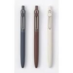 ZENTO 0.7mm Water Based Ballpoint Pen Standard Model Set of 3 (Indigo, Amber, Linen)