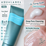 AQUALABEL Esthe Facial Cleansing Gel 130g – Gentle Makeup Remover & Facial Cleansing Gel - Image 2